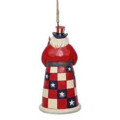 American Santa Ornament