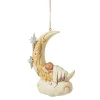 Baby Sleeping On Moon Ornament