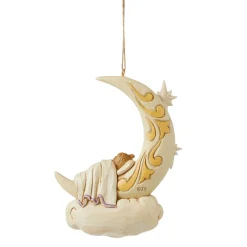 Baby Sleeping On Moon Ornament