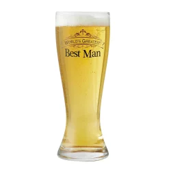 Best Man Beer Glass