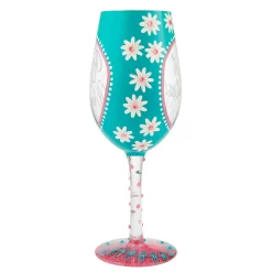 Best Wishes Wine Glass