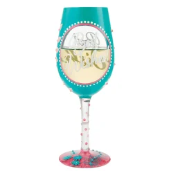 Best Wishes Wine Glass