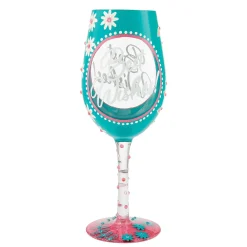 Best Wishes Wine Glass