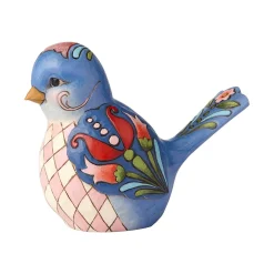 Blue Floral Bird