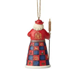British Santa Ornament