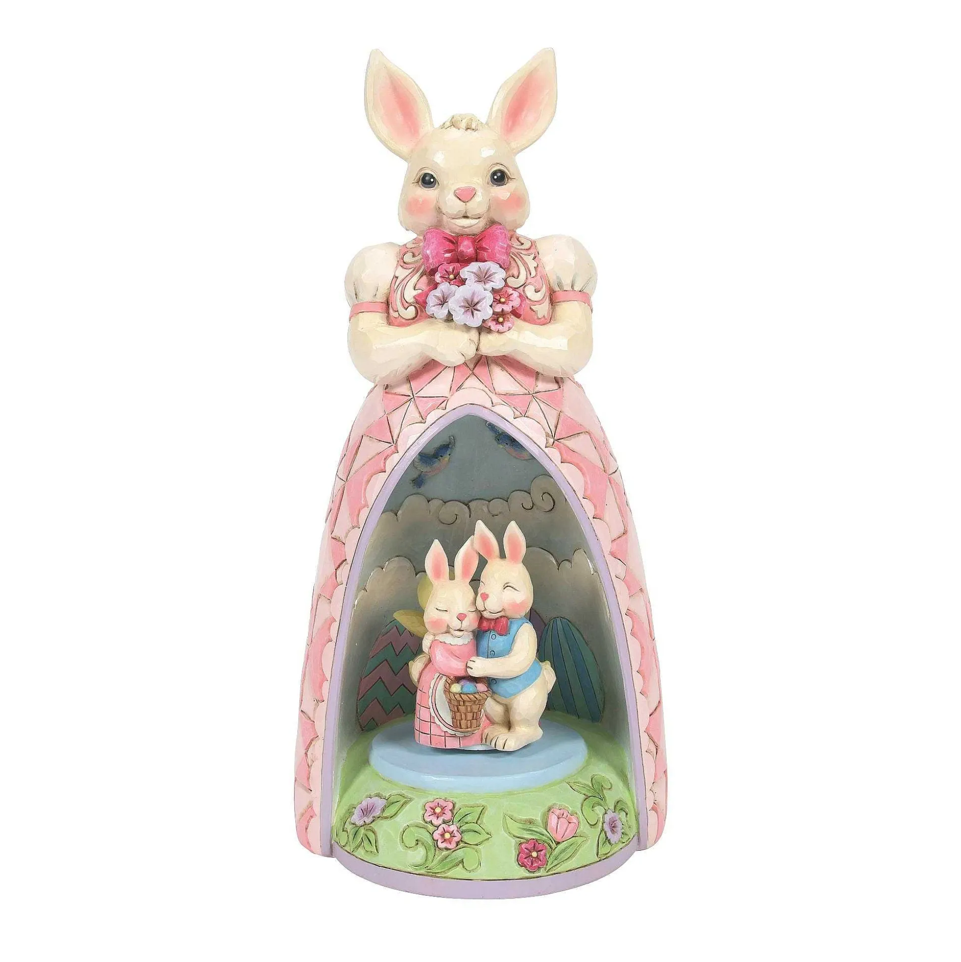 Bunny Lighted Rotating Scene