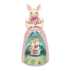 Bunny Lighted Rotating Scene