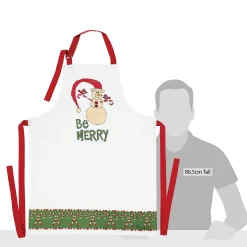 Candycane Snowman Apron