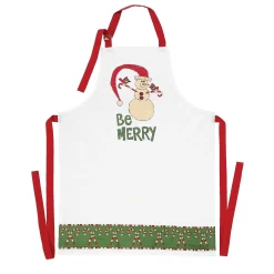Candycane Snowman Apron