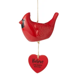 Cardinal Ceramic Windchime
