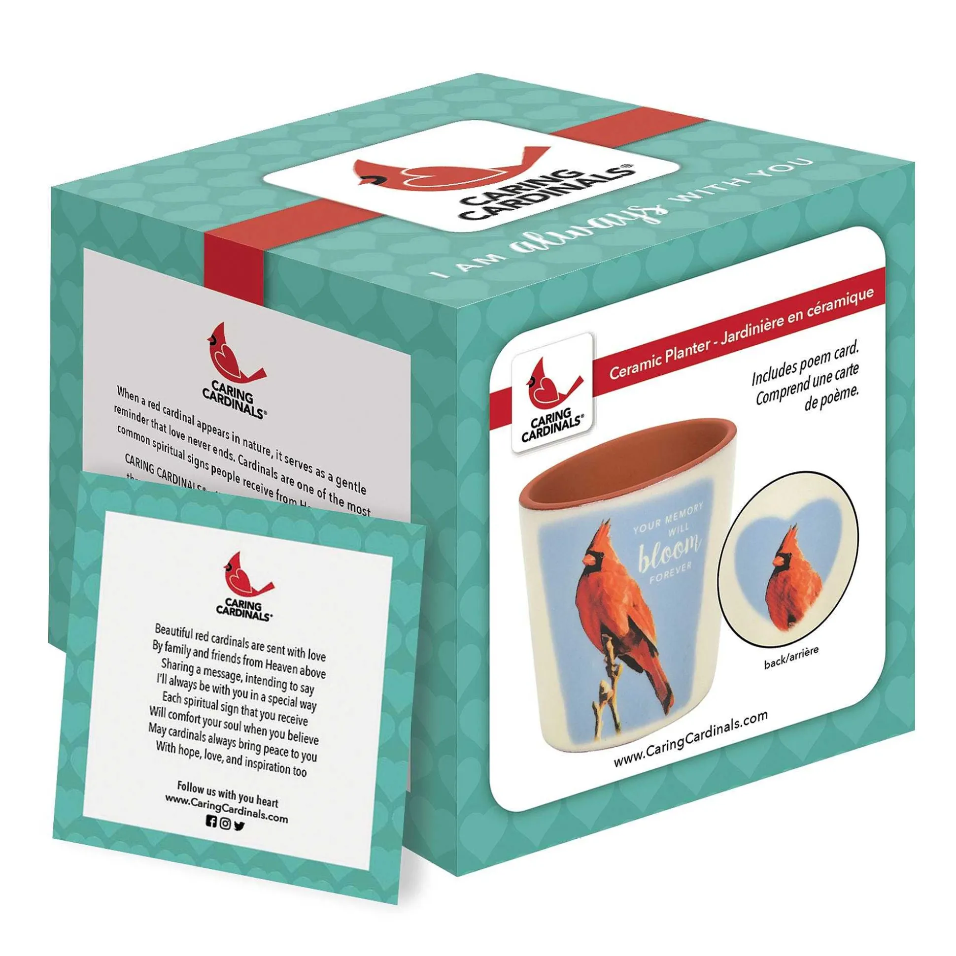 Caring Cardinals Bloom Planter
