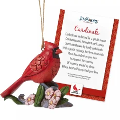 Caring Cardinals Flower Orn