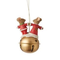 Christmas Bell Couple Mice