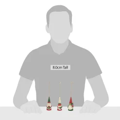 Christmas Gnomes 3 Pc Orn Set