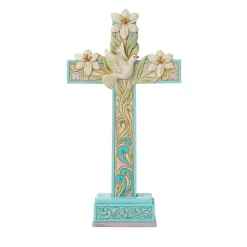 Cross With Lilies And Dove