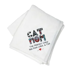 Cuppa Doodle Cat Mom Blanket