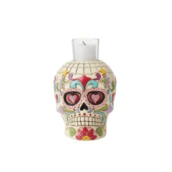 Day Of Dead Skull Candleholder