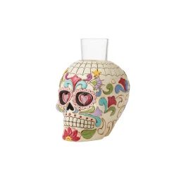Day Of Dead Skull Candleholder