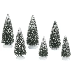 Frosted Pine Grove, Set Of 6