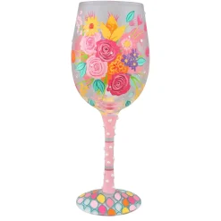 Glad You'Re My Mom Wine Glass