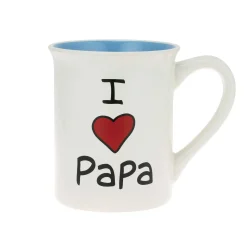 I Heart Papa Mug 16 Oz