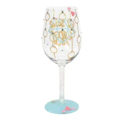 I Said Yes Wine Glass
