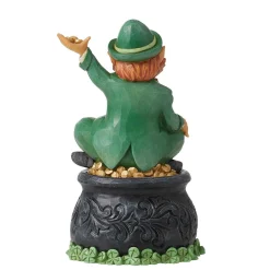 Leprechaun On Pot Of Gold
