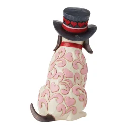 Love Themed Dog With Top Hat