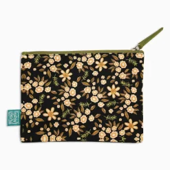 Moth (Black) Zip Pouch (Med)