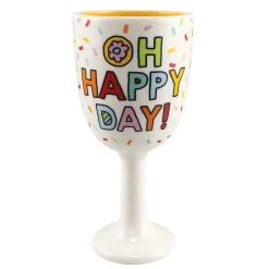 Oh Happy Day Ceramic Goblet