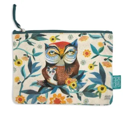 Owl & Owlet Zip Pouch (Med)