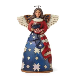 Patriotic Angel In Flag Dress