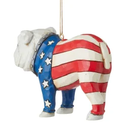 Patriotic Bulldog Ornament