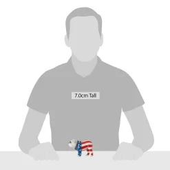 Patriotic Bulldog Ornament