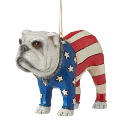 Patriotic Bulldog Ornament