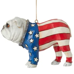 Patriotic Bulldog Ornament