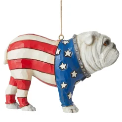 Patriotic Bulldog Ornament