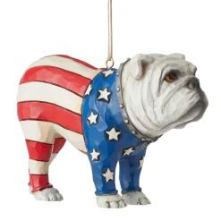 Patriotic Bulldog Ornament