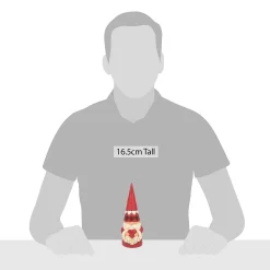 Red Gnome Holding Heart