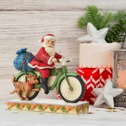 Santa Riding Bicycle
