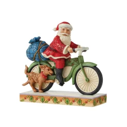 Santa Riding Bicycle