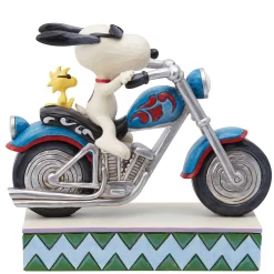 Snoopy & Woodstock Riding Moto