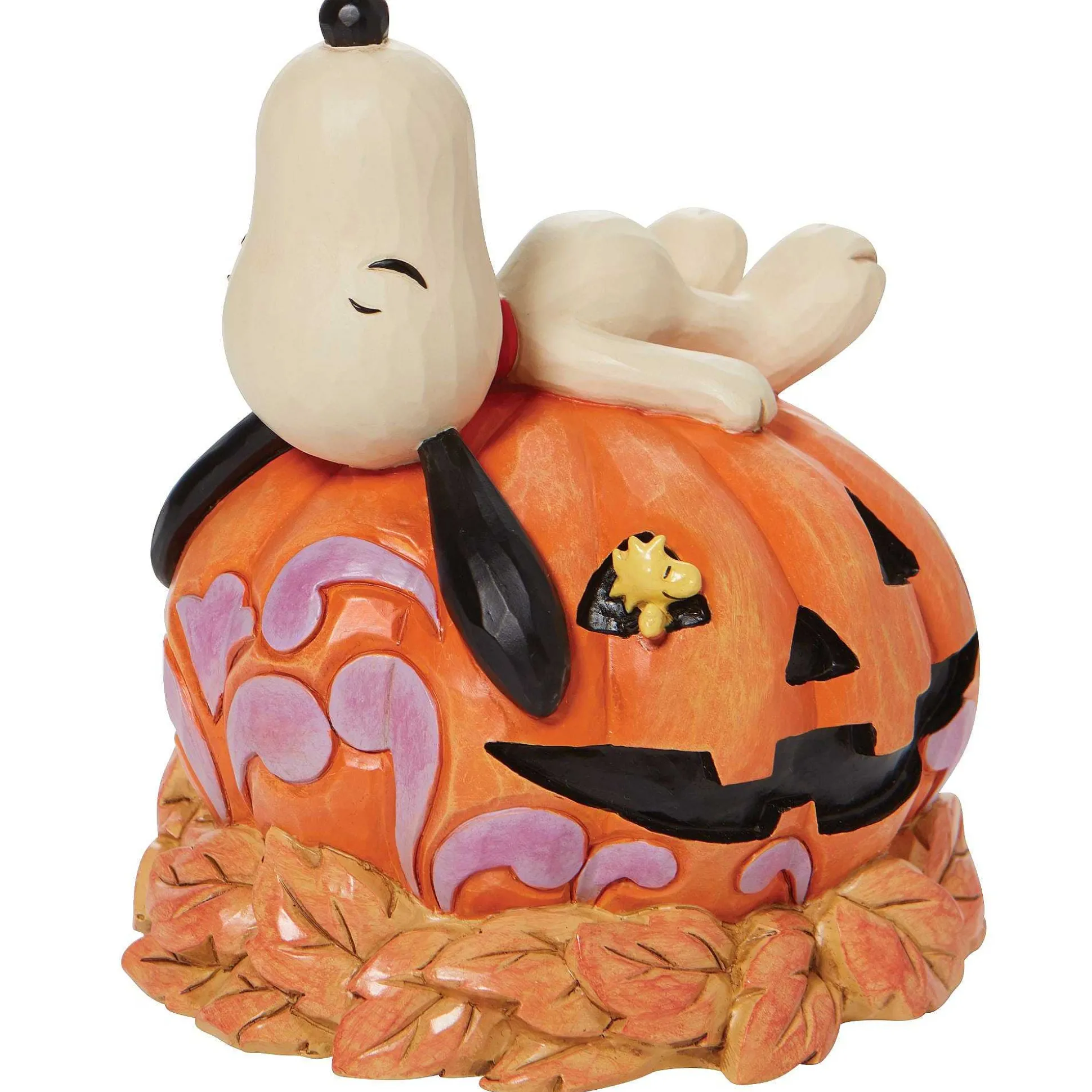 Snoopy Laying Ontop Of Carved