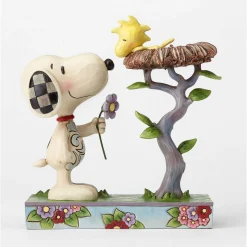 Snoopy With Woodstock In Nest