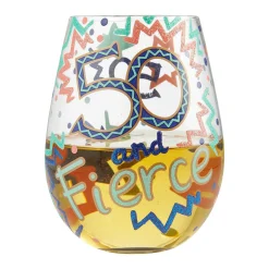 Stemless 50 And Fierce