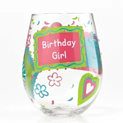 Stemless Glass Birthday Girl