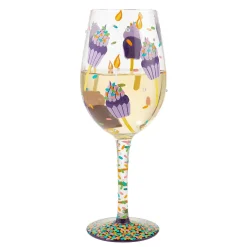 Tiny Birthday Bites Wine Glass