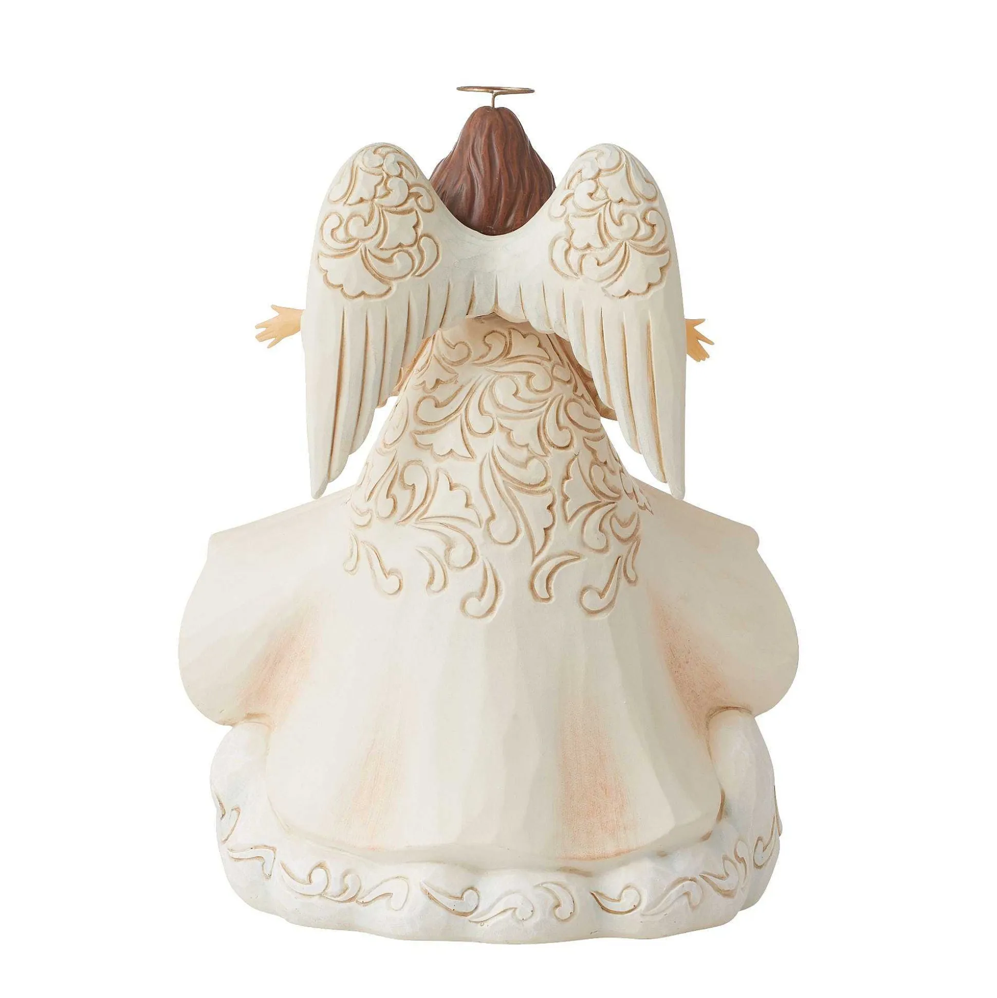 White Woodland Angel With Coat