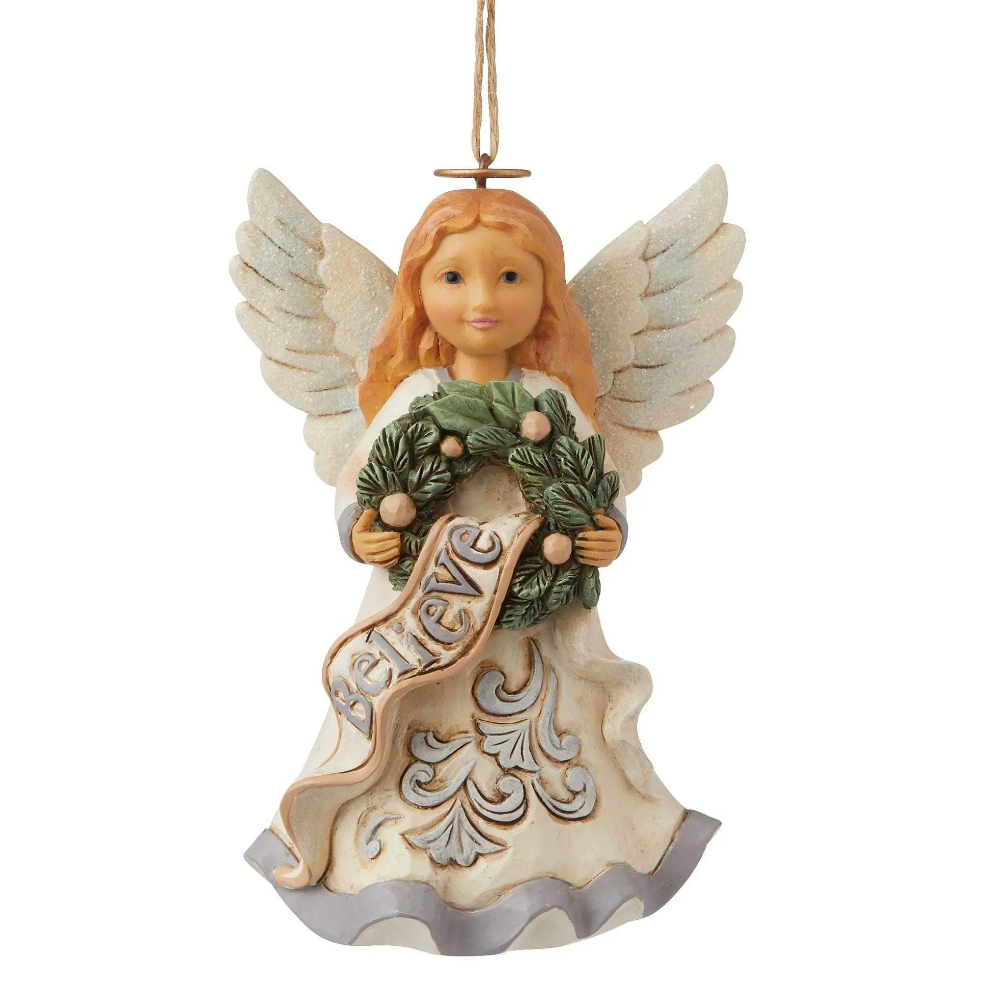 White Woodland Believe Angel