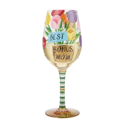 Wine Glass Best Bonus Mom